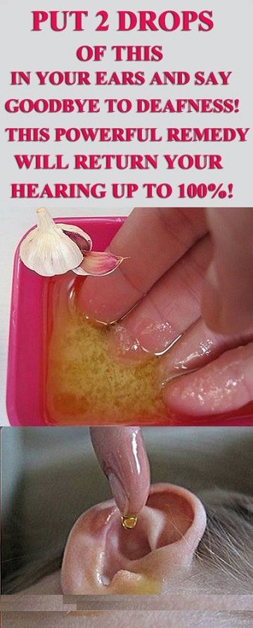Put 2 Drops Of This In Your Ears And Say Goodbye To Deafness! This Powerful Remedy Will Return Your Hearing!